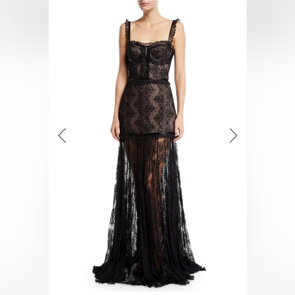 Alexis Kieran Lace Bustier Maxi Dress